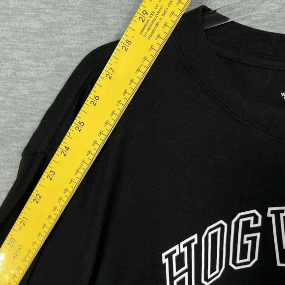 Harry Potter Hogwarts 2X Long Sleeve Blk Shirt Wizarding World Crest Logo Witchy - Picture 11 of 13